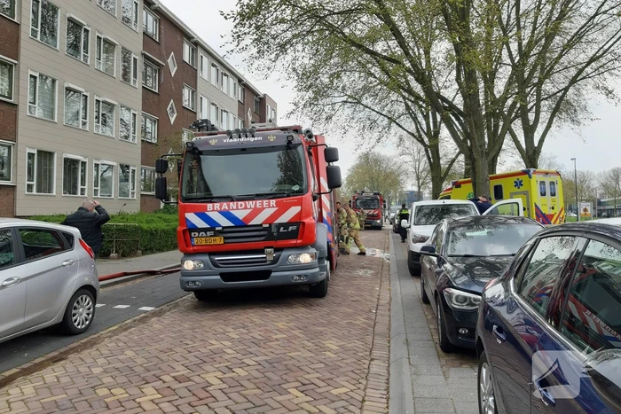 Brand in portiekflat snel geblust