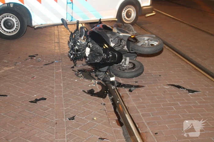 MP3 rijder gewond bij ongeval