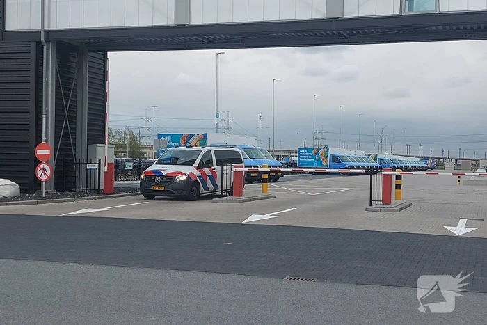 Inzet hulpdiensten bij distributiecentrum Albert Heijn