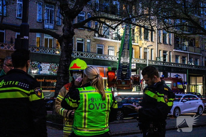 Uitslaande brand in portiekwoning