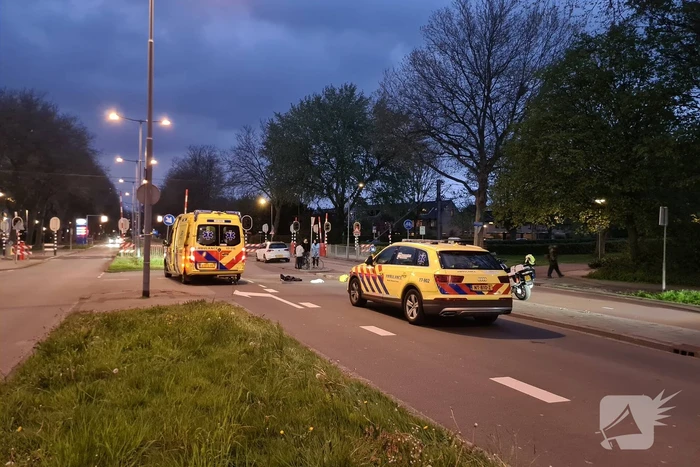 Fietser gewond bij aanrijding met auto