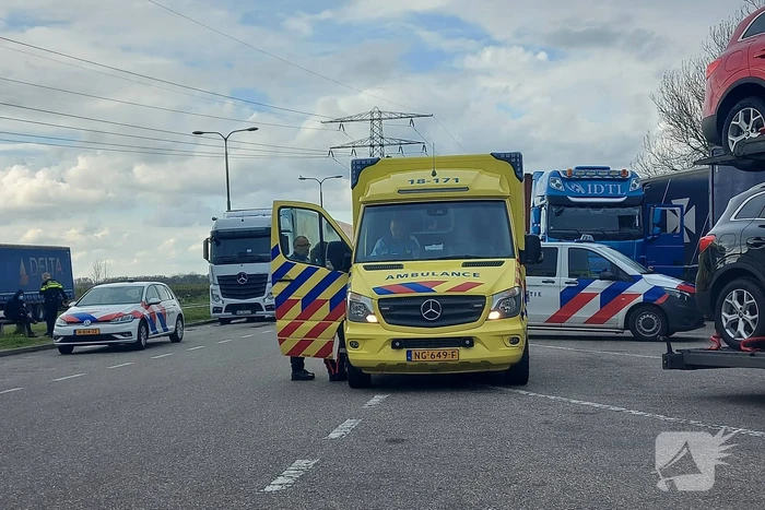 Schade bij ongeval op parkeerplaats van tankstation