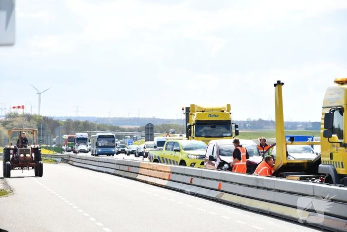 Meerdere voertuigen met elkaar in botsing
