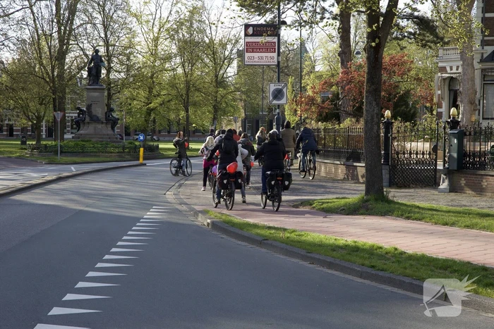 Fietsprotest tegen Corona maatregelen