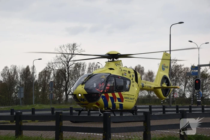 Jong kind overgebracht met traumahelikopter door incident