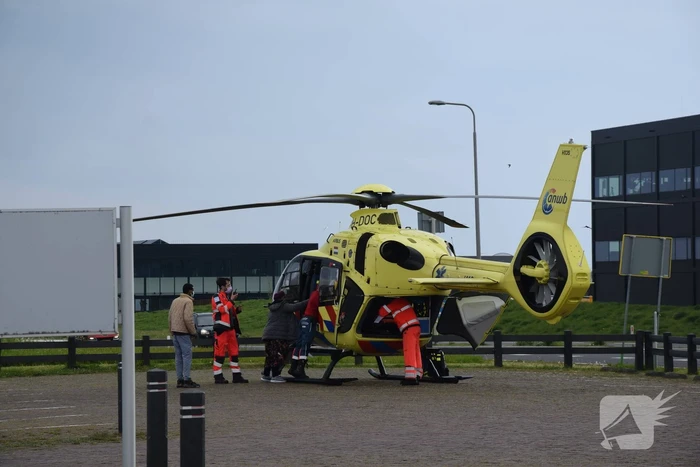 Jong kind overgebracht met traumahelikopter door incident