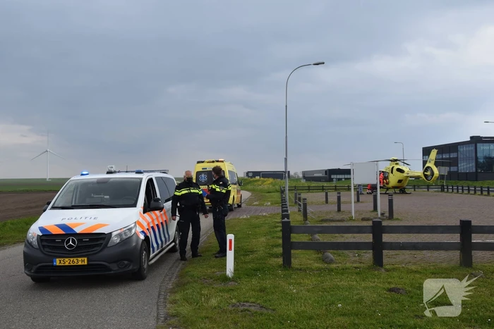 Jong kind overgebracht met traumahelikopter door incident