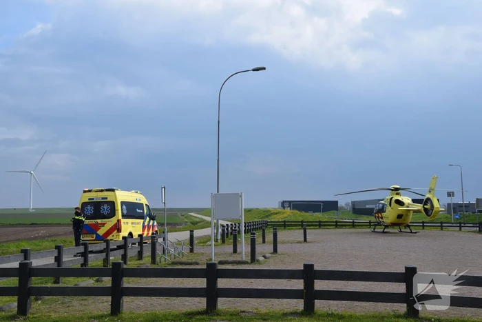 Jong kind overgebracht met traumahelikopter door incident
