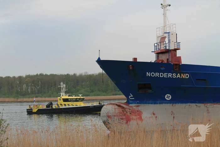 Schade bij aanvaring tussen twee schepen