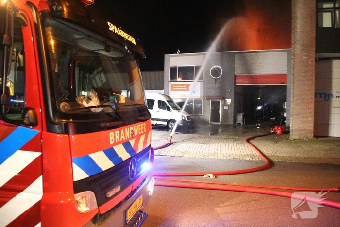 Uitslaande brand in industriepand