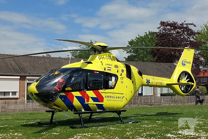 Traumahelikopter landt voor incident