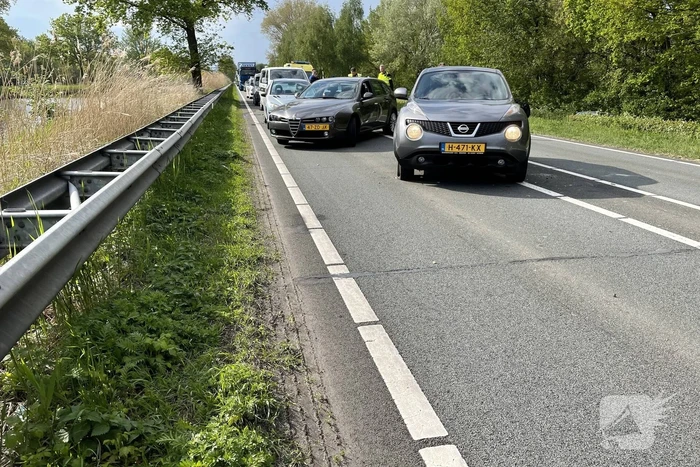 Veel schade bij kettingbotsing