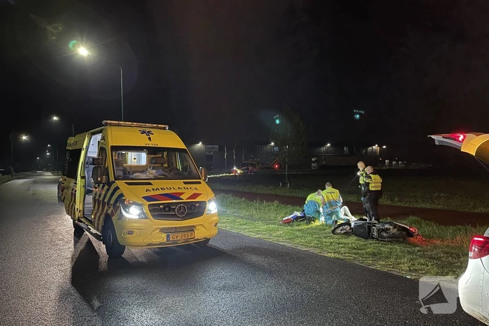 Scooterrijder ernstig gewond bij eenzijdig verkeersongeval