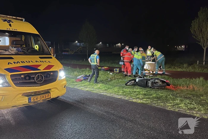 Scooterrijder ernstig gewond bij eenzijdig verkeersongeval
