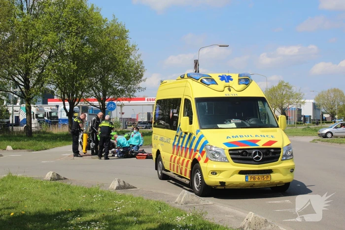 Motorrijder raakt gewond na val