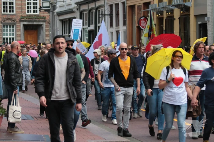 Manifestatie Walk of Freedom tegen coronabeleid
