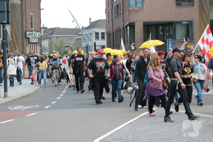 Manifestatie Walk of Freedom tegen coronabeleid