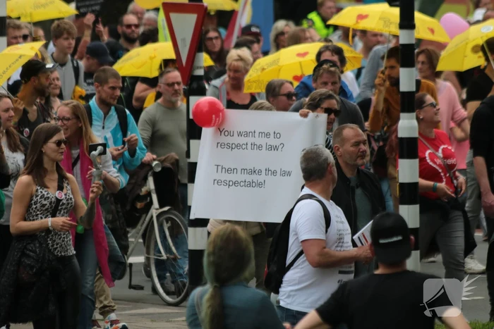Manifestatie Walk of Freedom tegen coronabeleid