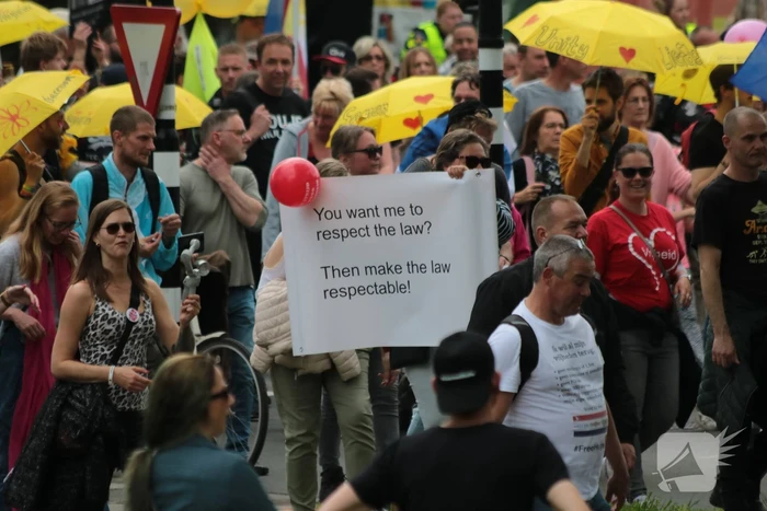 Manifestatie Walk of Freedom tegen coronabeleid