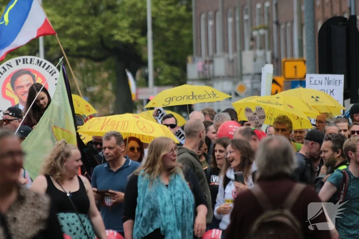 Manifestatie Walk of Freedom tegen coronabeleid