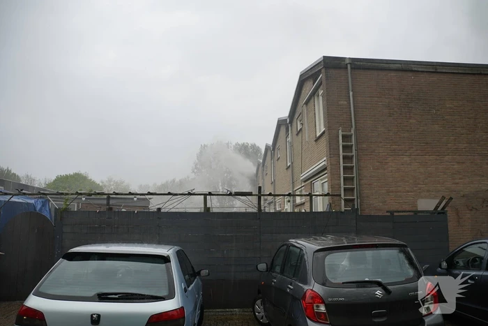 Hevige brand in woning