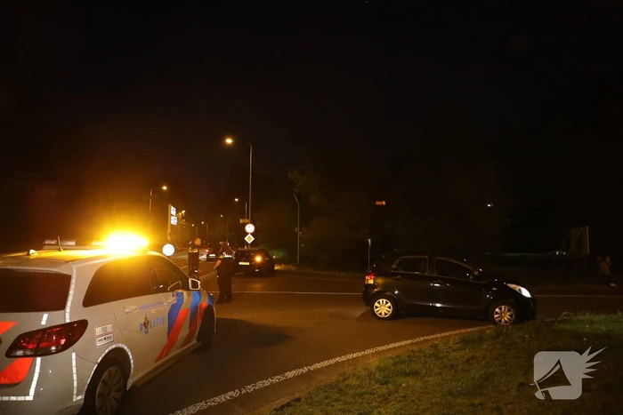 Schade na ongeval op kruising