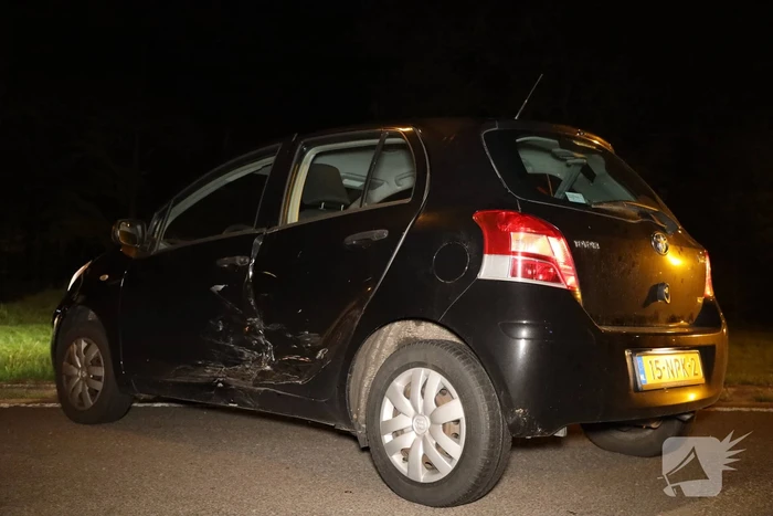 Schade na ongeval op kruising