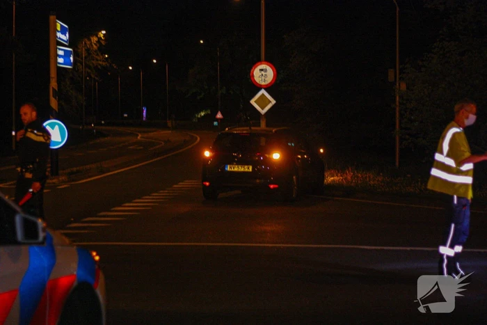 Schade na ongeval op kruising