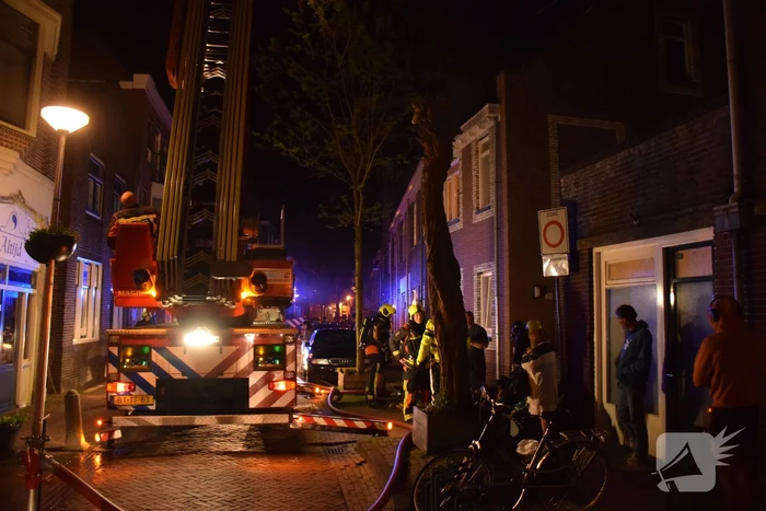 Veel rookontwikkeling bij brand in woning