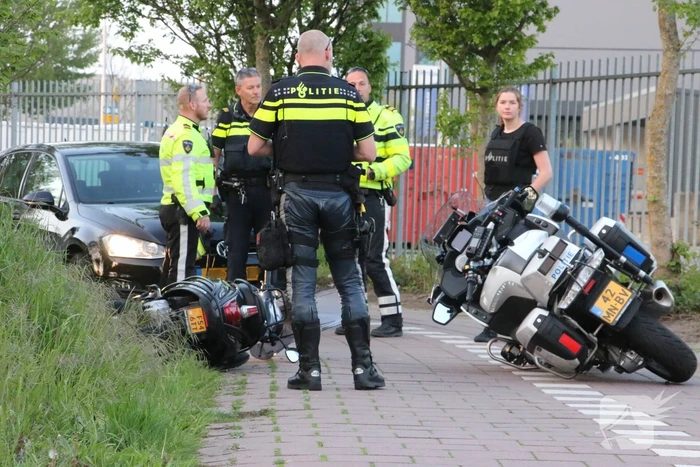 Motoragent gewond bij achtervolging