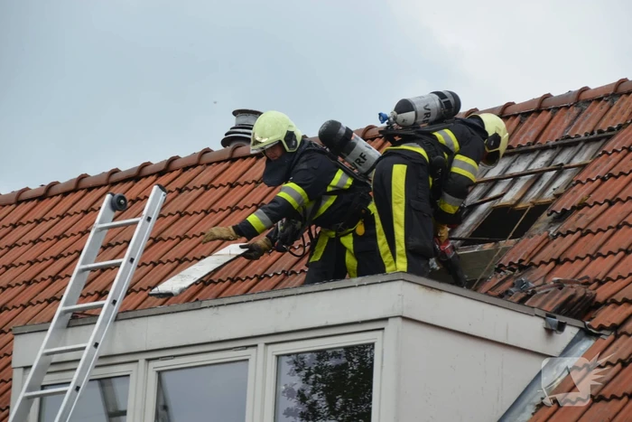 Veel schade na brand op zolder