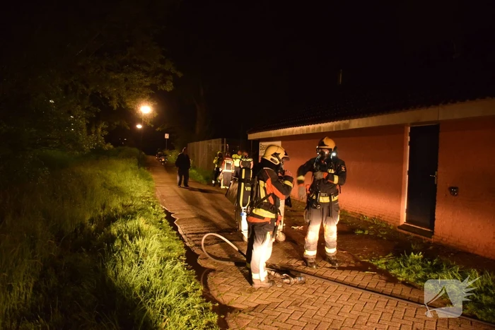 Container vliegt in brand