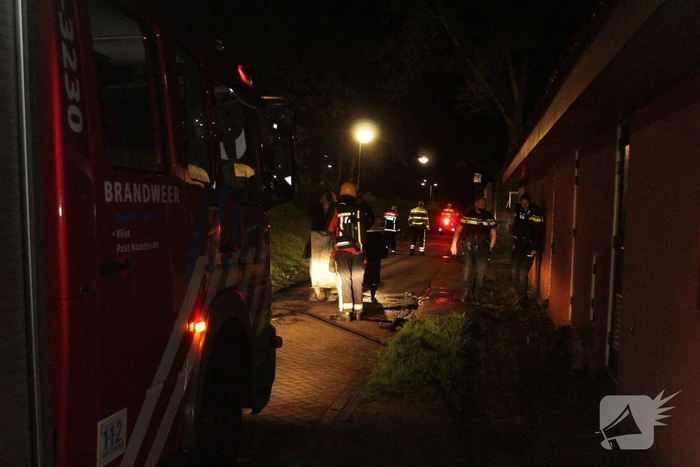 Container vliegt in brand
