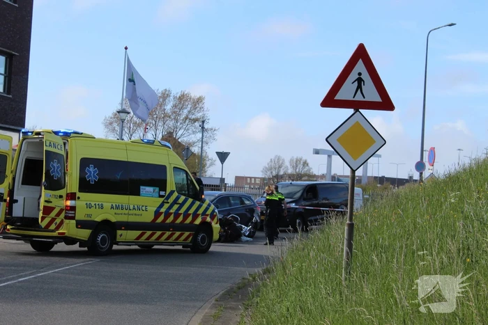 Ernstig ongeval tussen auto en motor