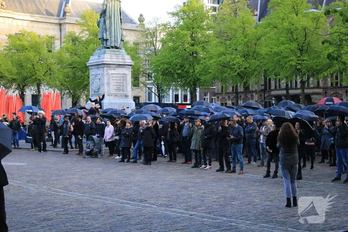 Demonstratie tegen testsamenleving