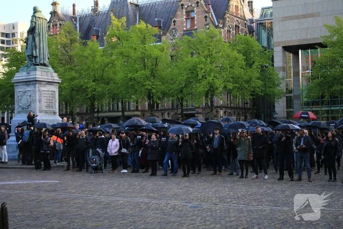 Demonstratie tegen testsamenleving