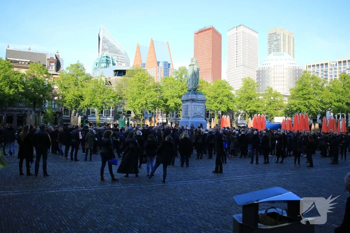 Demonstratie tegen testsamenleving