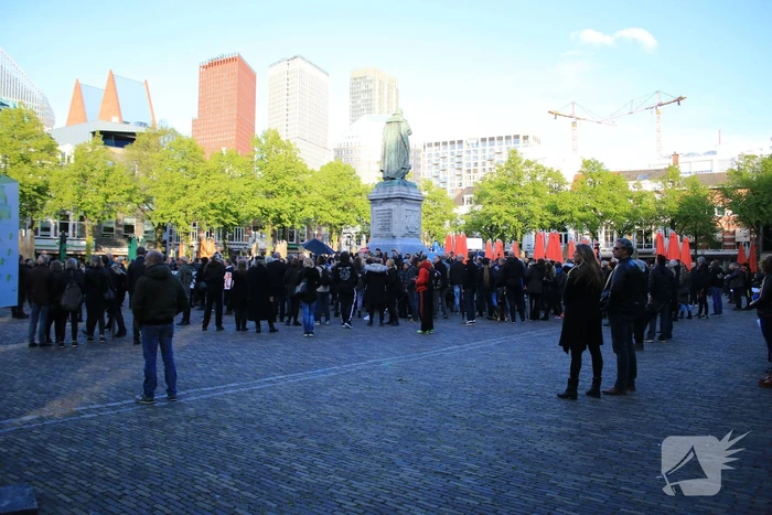 Demonstratie tegen testsamenleving