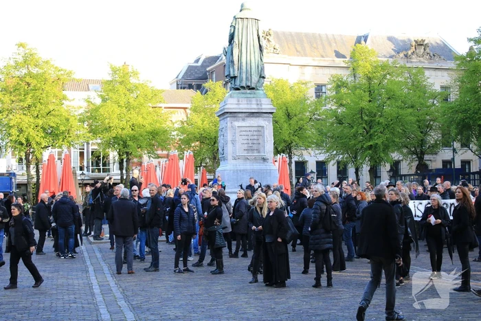 Demonstratie tegen testsamenleving