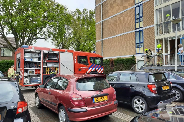 Brand ontstaan in keuken van flatwoning
