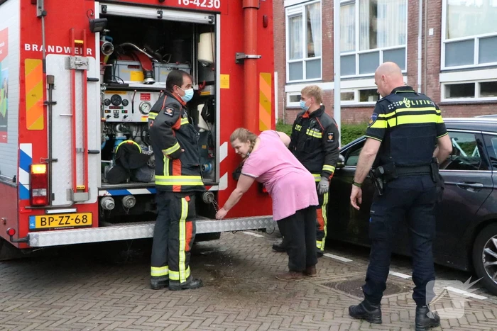 Persoon behandeld na brand in woning