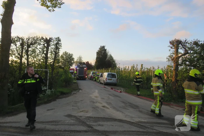 Brand in woning met rieten dak