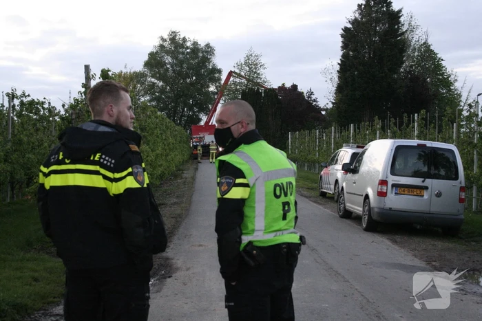 Brand in woning met rieten dak
