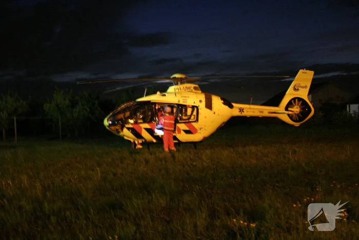 Traumahelikopter landt voor incident