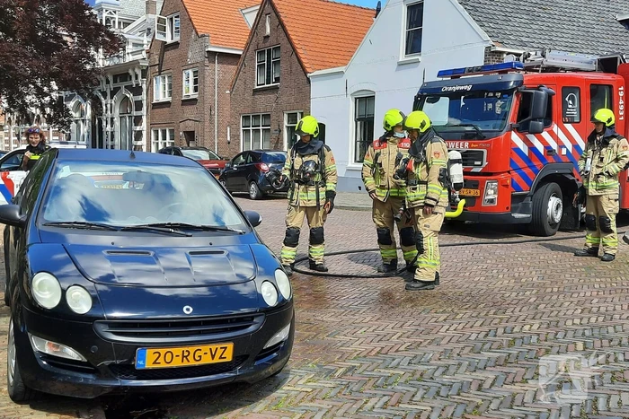 Remschijf auto vat vlam
