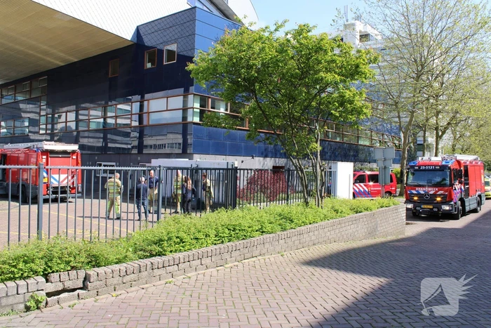 Brandweer doet onderzoek in pand Rijkswaterstaat