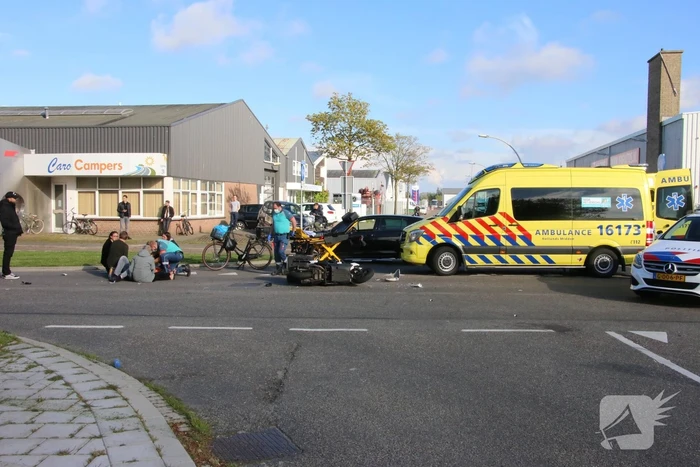 Persoon gewond bij ongeval met scooter