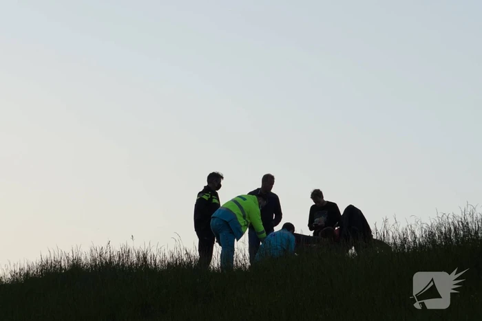 Motorrijder gewond na val op dijk