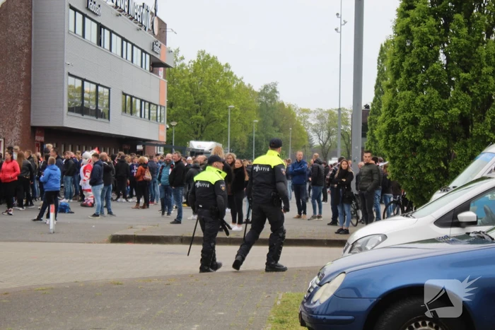 Veel supporters op de been voor play-off wedstrijd