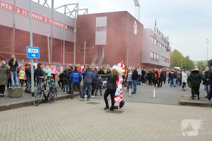 Veel supporters op de been voor play-off wedstrijd